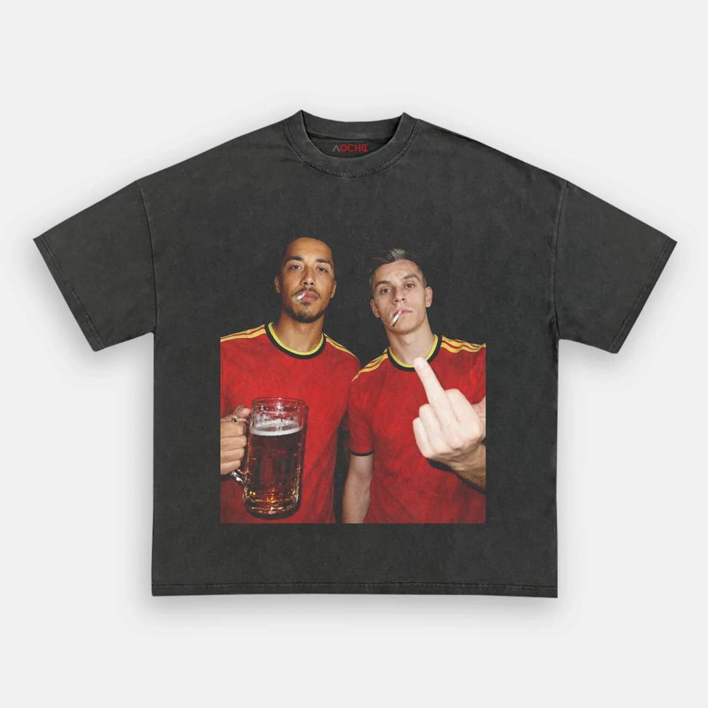 Belgium Football Team Trossard x Tielemans Drunk Smoke Shirt