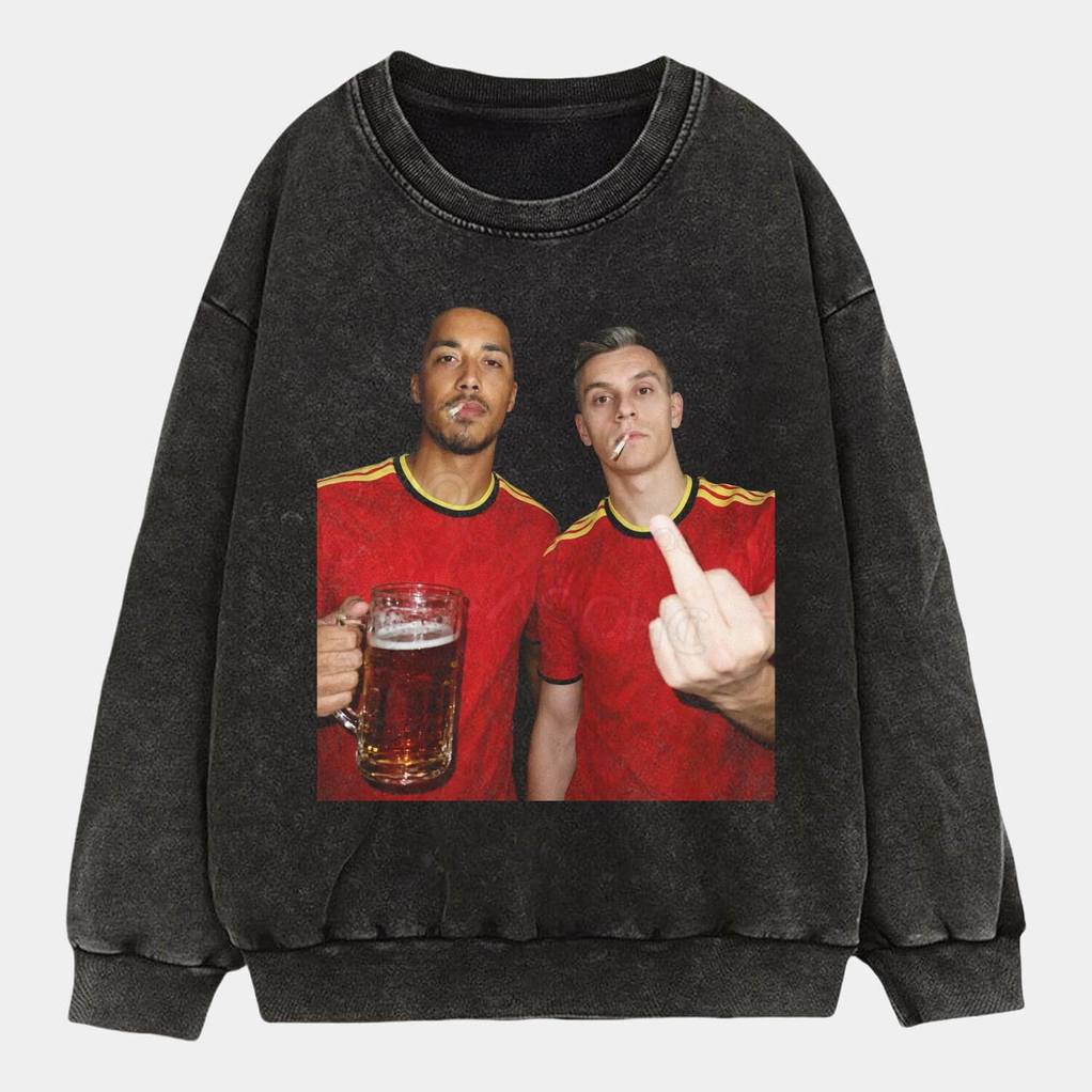 Belgium Football Team Trossard x Tielemans Drunk Smoke Shirt