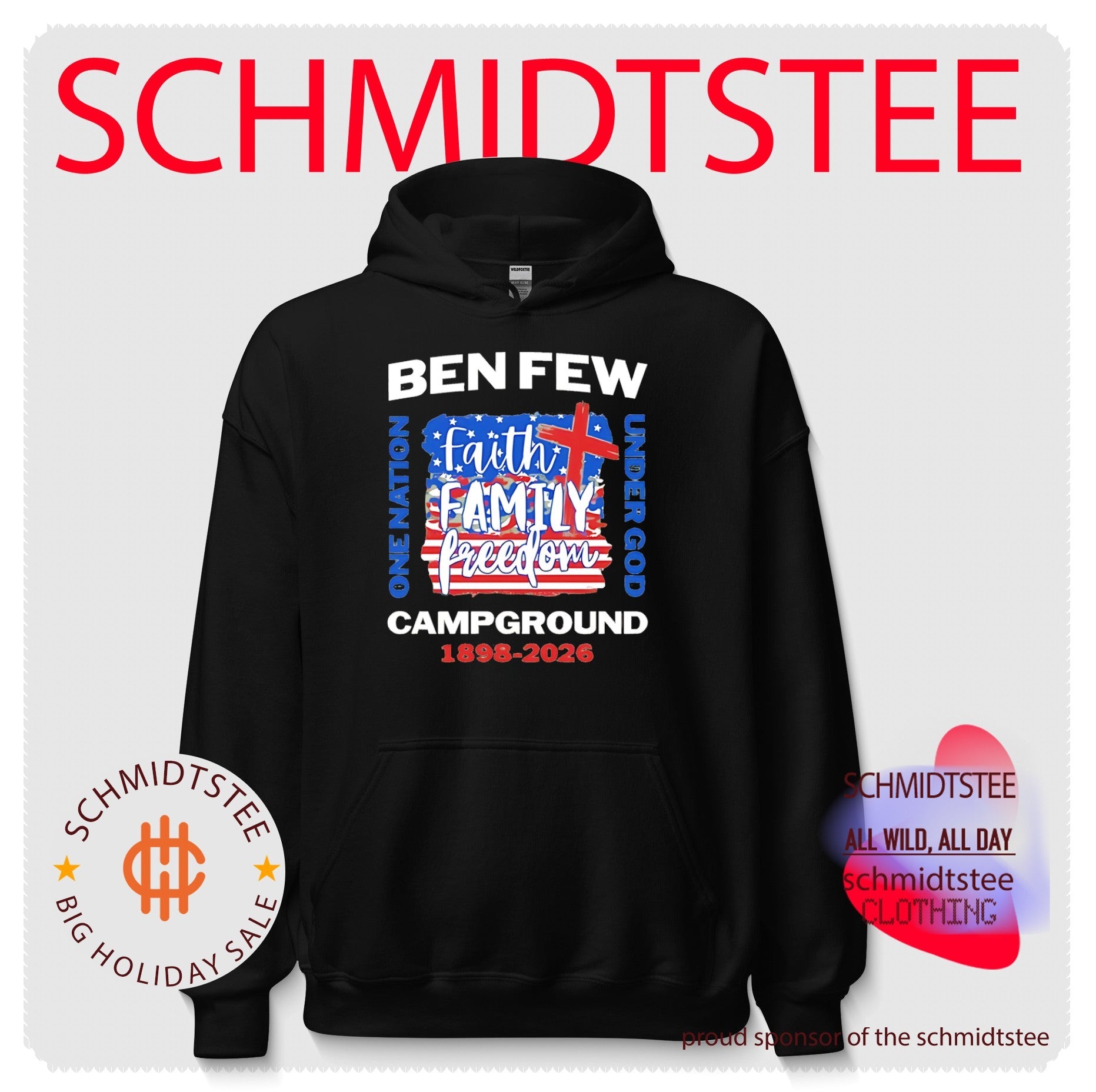 Ben Few Campground 1898-2026 One Nation Under God vintage shirt