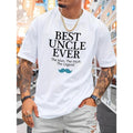 Best Ever Cotton Crew Neck Man Myth Legend Print Casual Short Sleeve Knit Fabric Top Alphabets Pattern Slight Stretch Summer Made USA T-Shirts