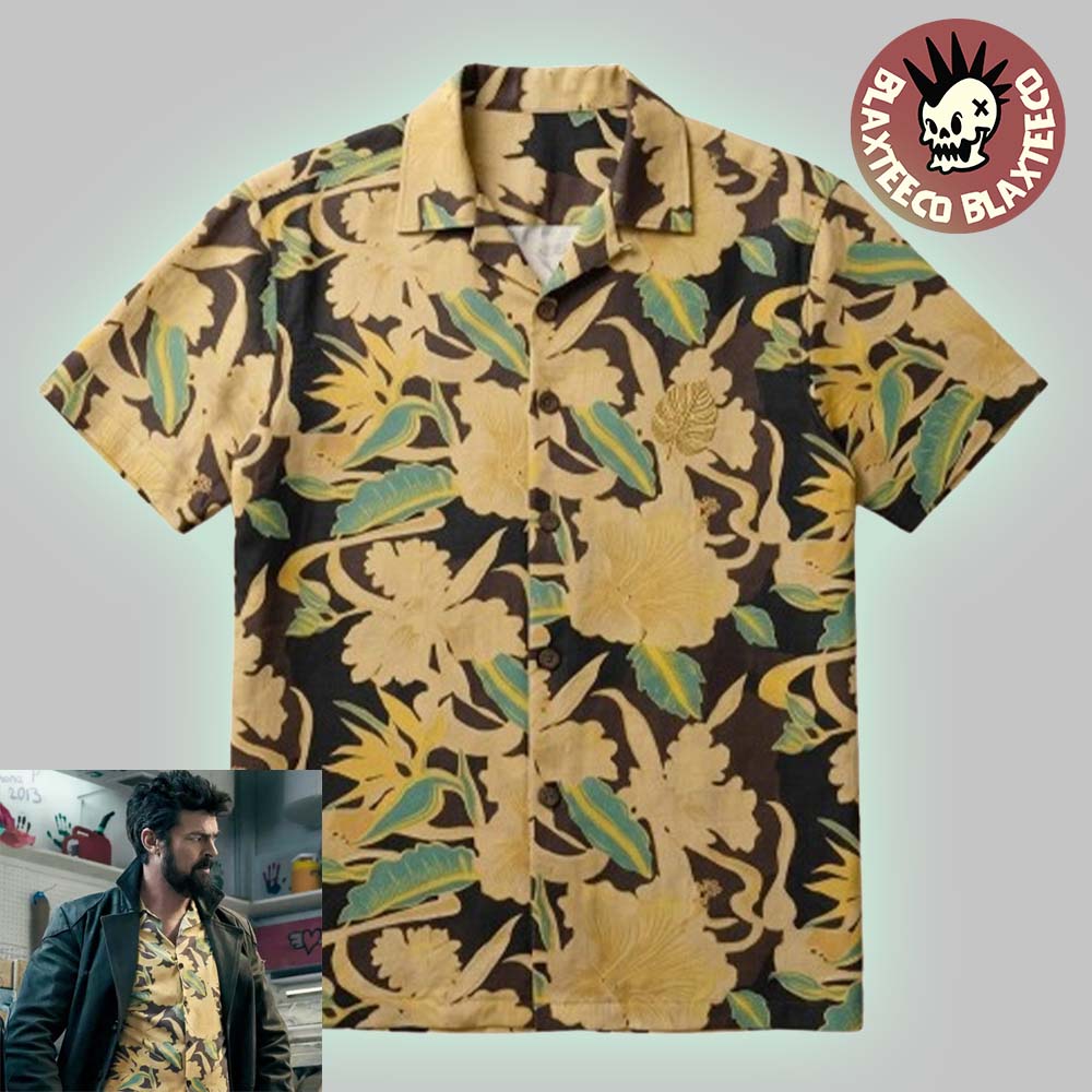 Billy Butcher The Boys Season 5 Tropical Ochre Hawaiian Shirt