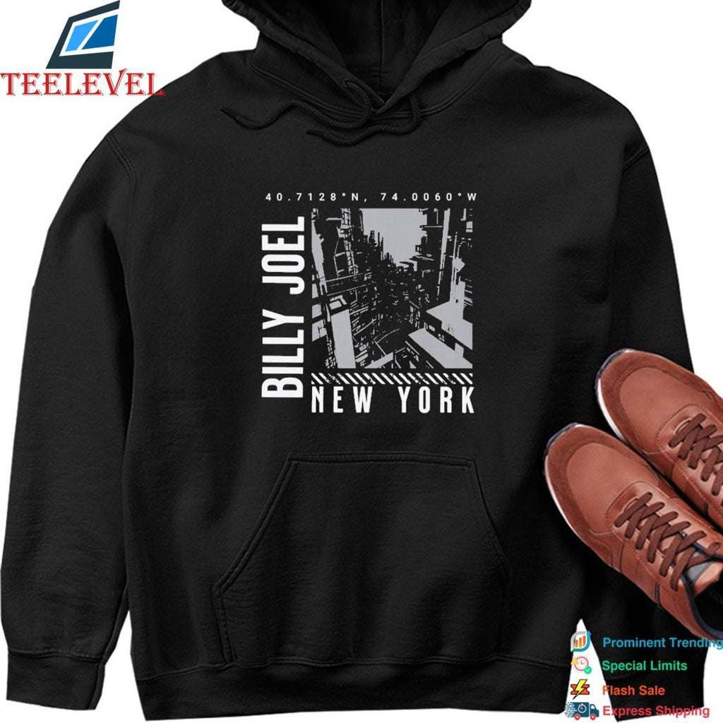 Billy Joel New York City Coordinates T-shirts