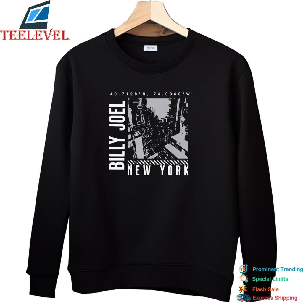 Billy Joel New York City Coordinates T-shirts