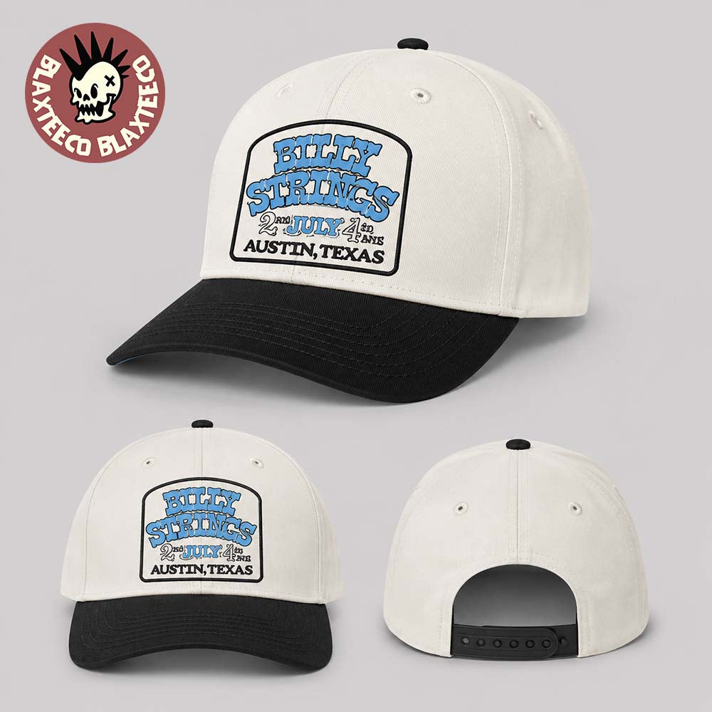 Billy Strings Austin Texas 2026 Exclusive Merch At Austin City Limits On July 2 And 4 2026 Two Tone Hat