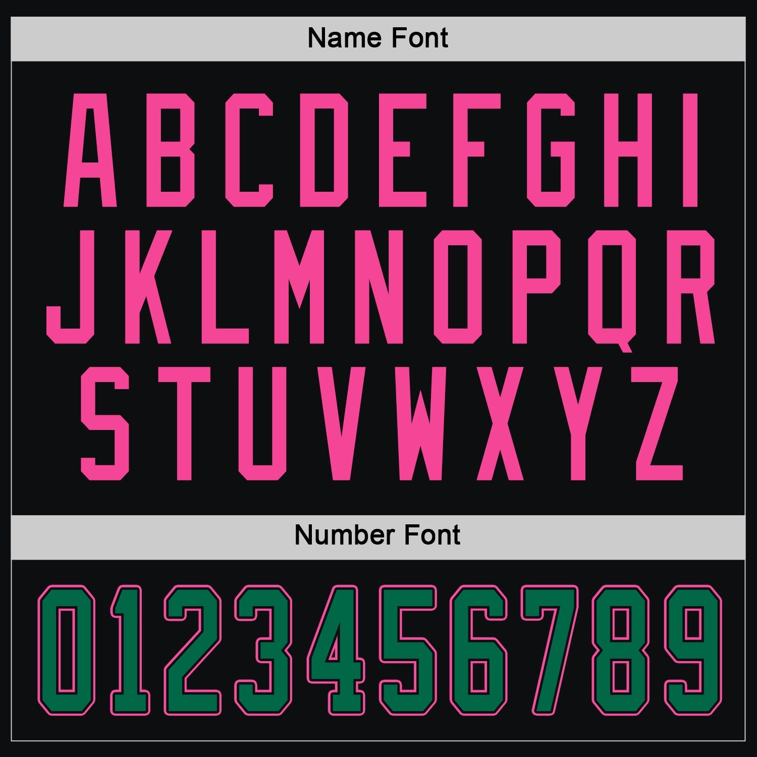 Custom Black Kelly Green-Pink Hockey Jersey
