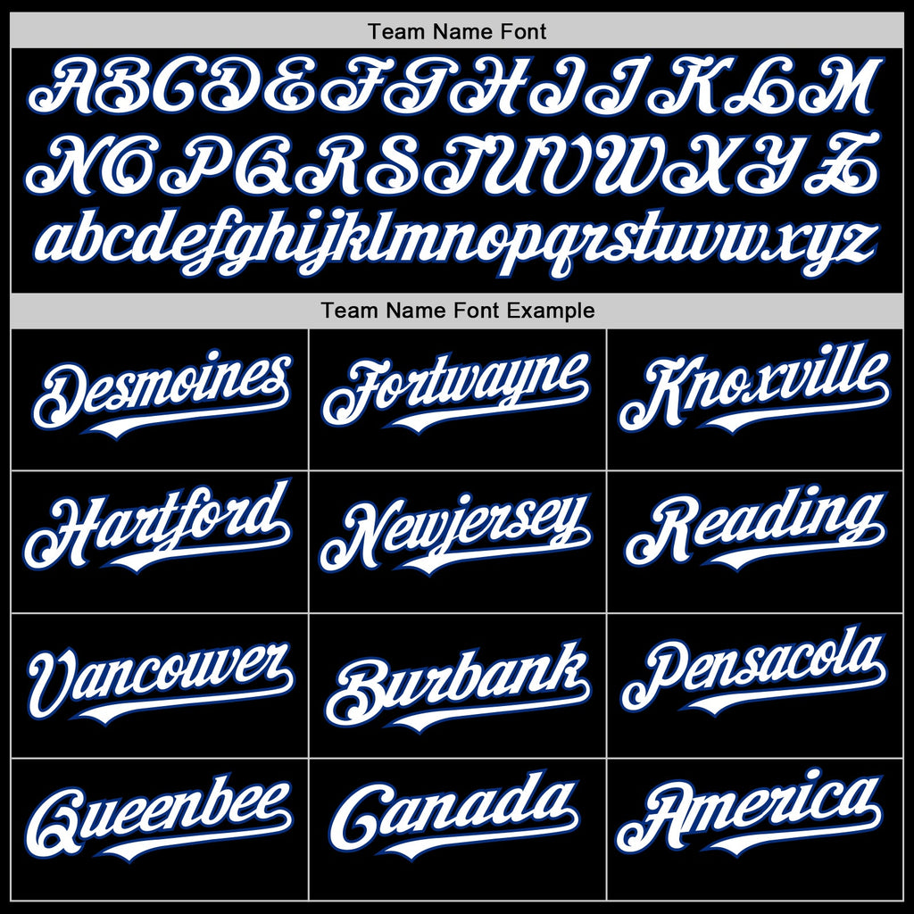Custom Black White Pinstripe Royal Authentic Sleeveless Baseball Jersey