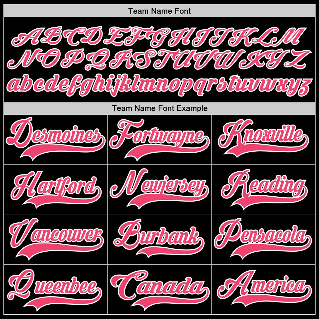 Custom Black Neon Pink-White Hockey Lace Neck Jersey