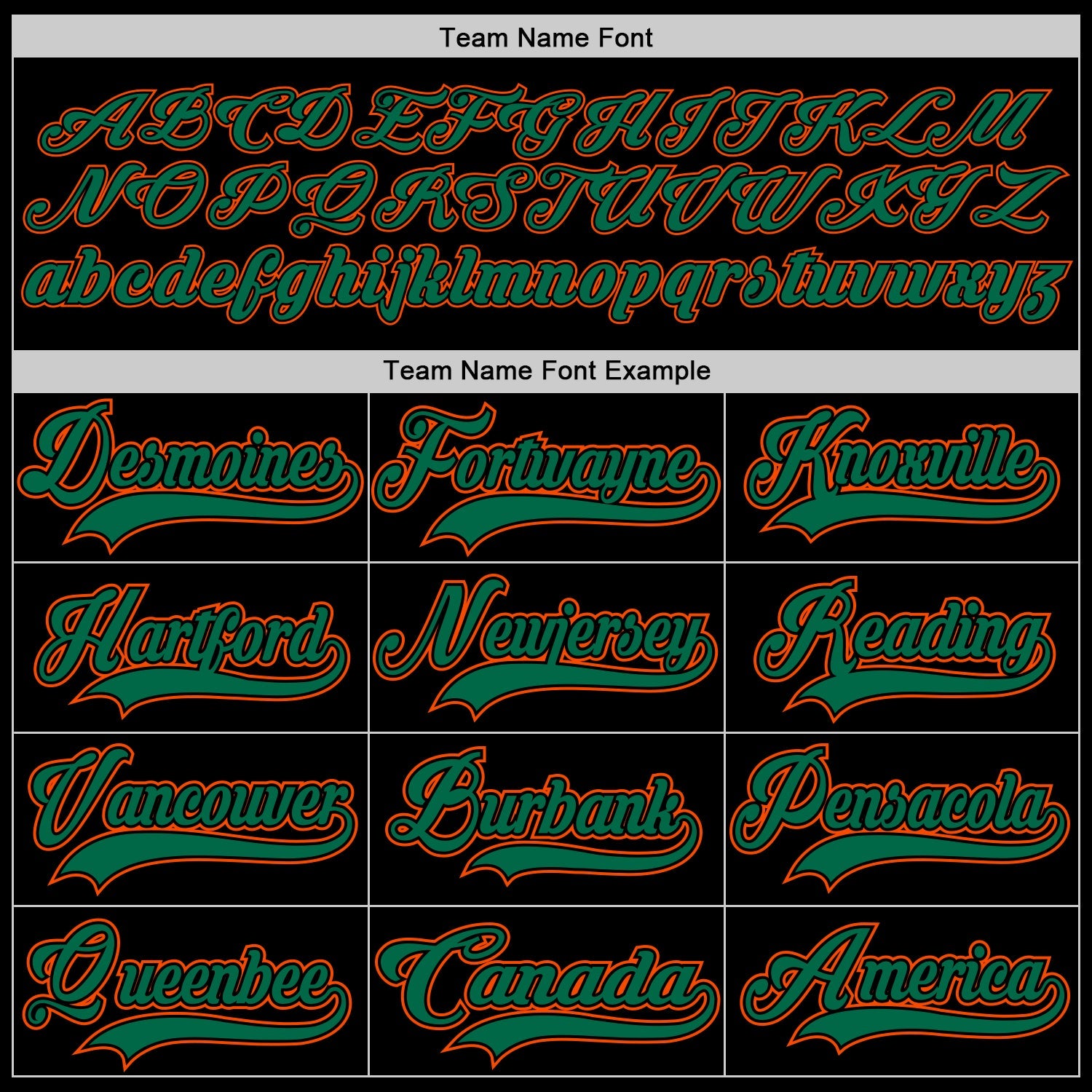 Custom Black Kelly Green-Orange Hockey Lace Neck Jersey