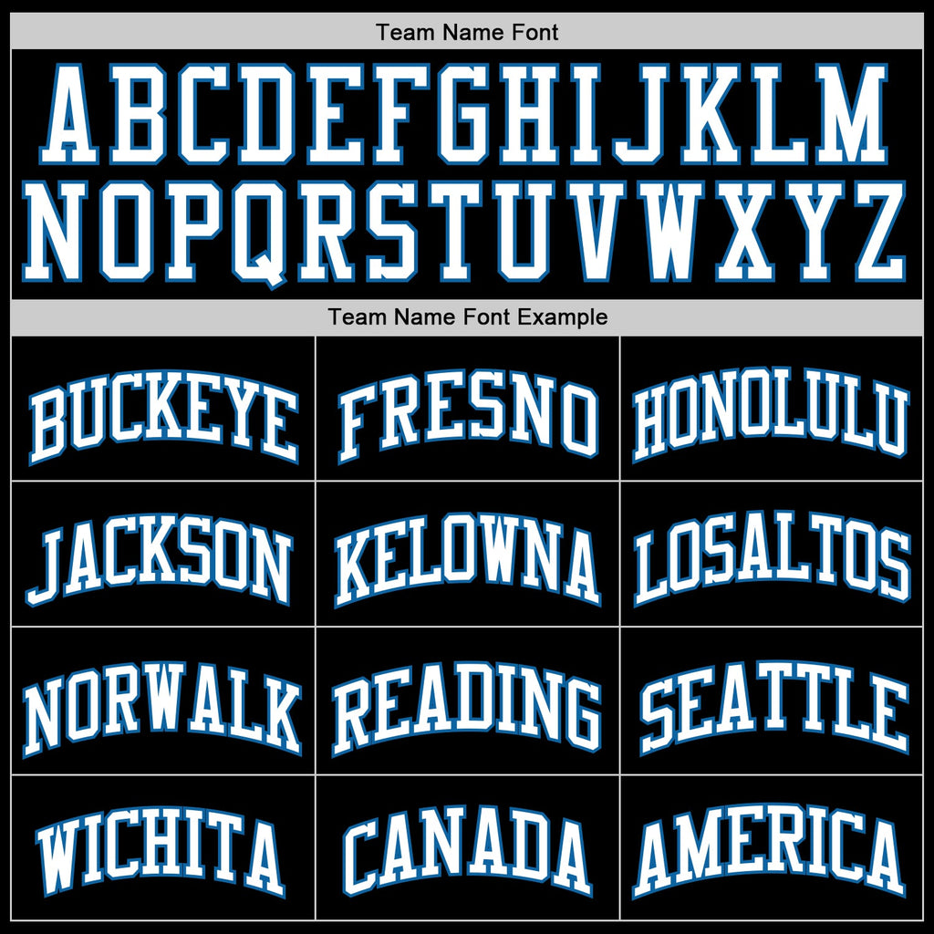 Custom Black White Pinstripe Blue Authentic Basketball Jersey