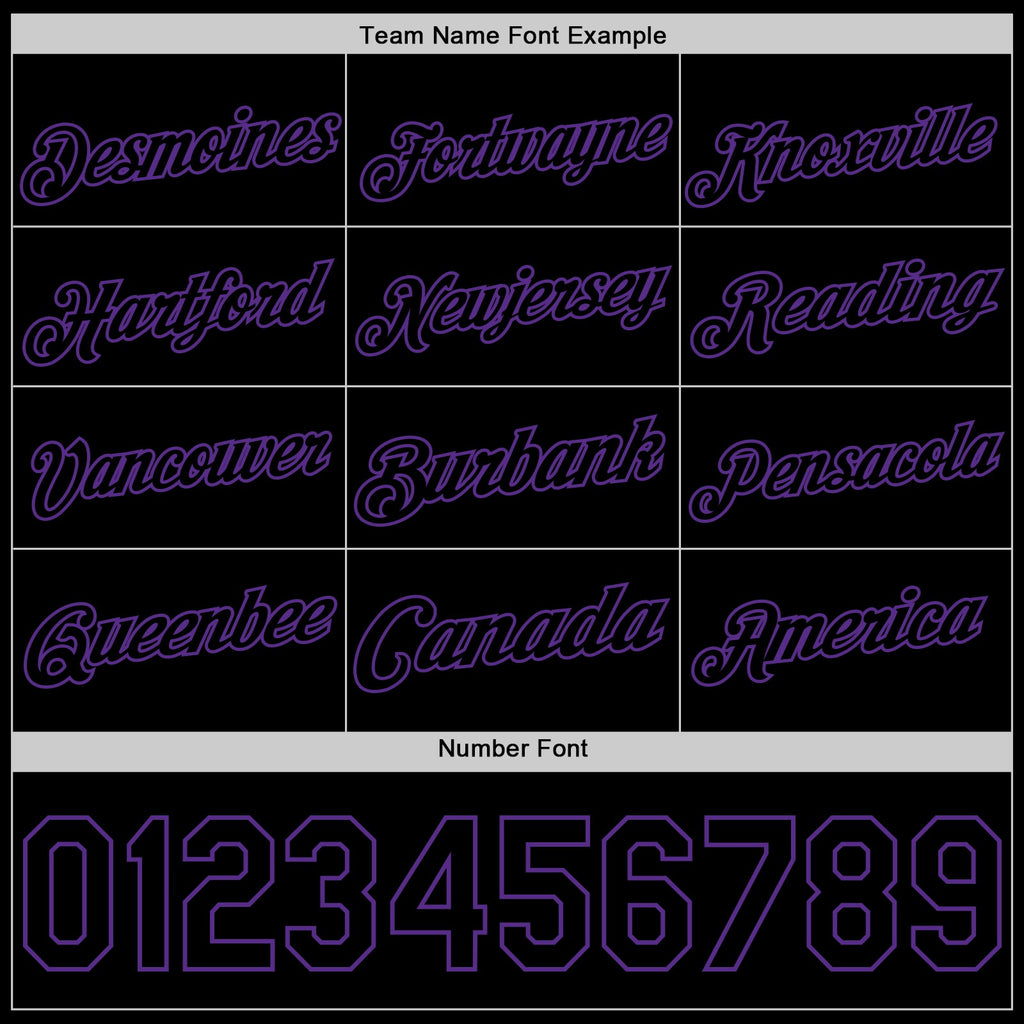 Custom Black Purple Authentic Basketball Jersey