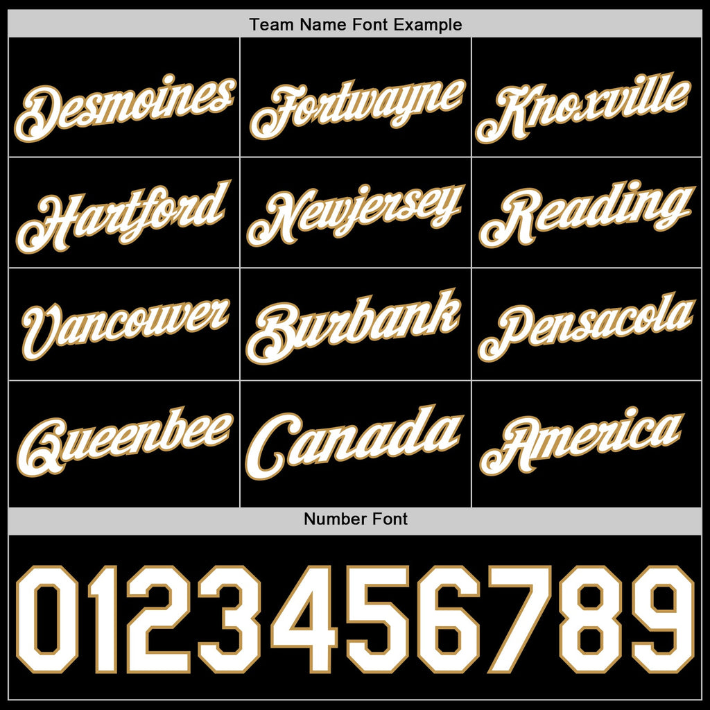 Custom Black White-Old Gold Authentic Basketball Jersey