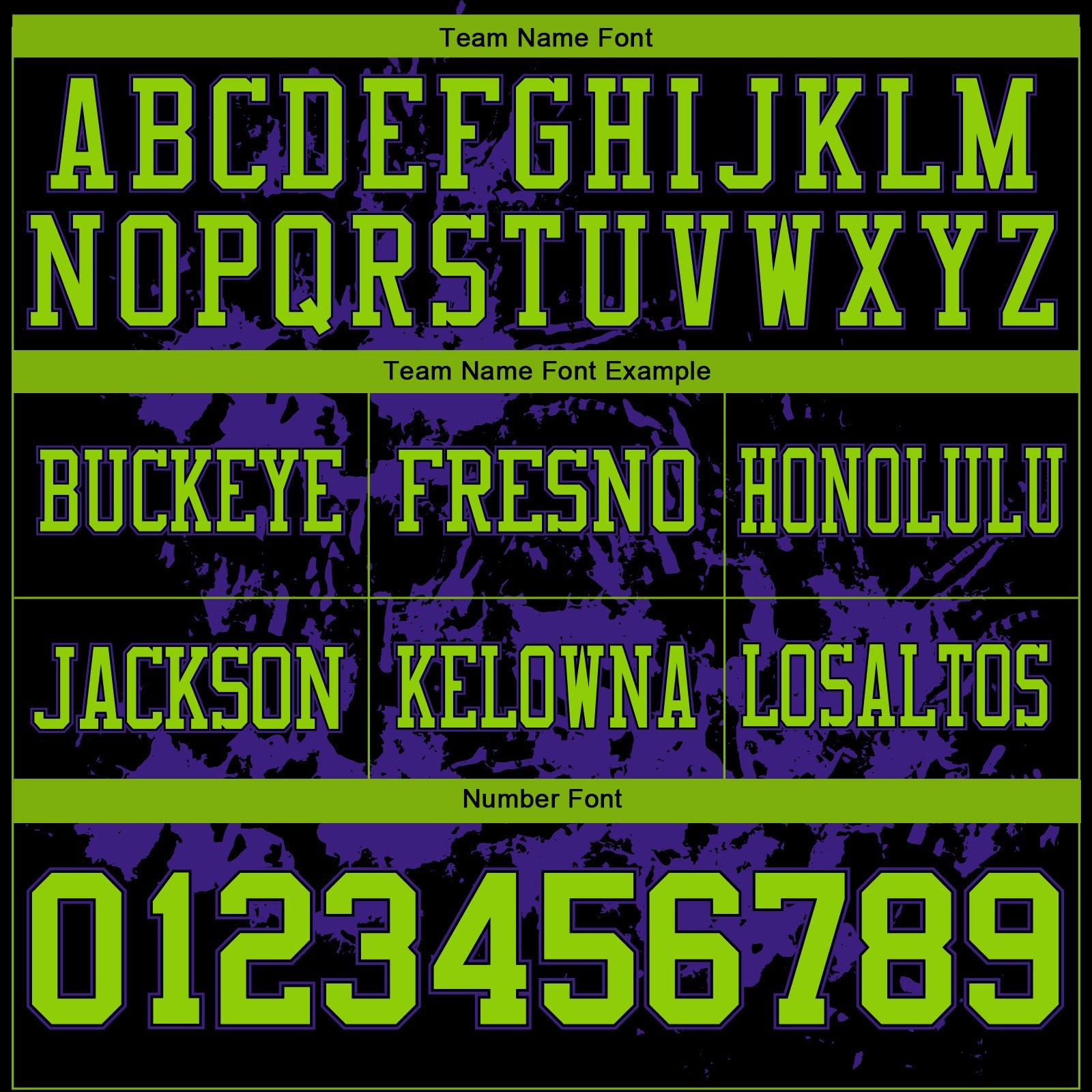 Custom Black Neon Green-Purple 3D Pattern Splash Authentic Football Jersey