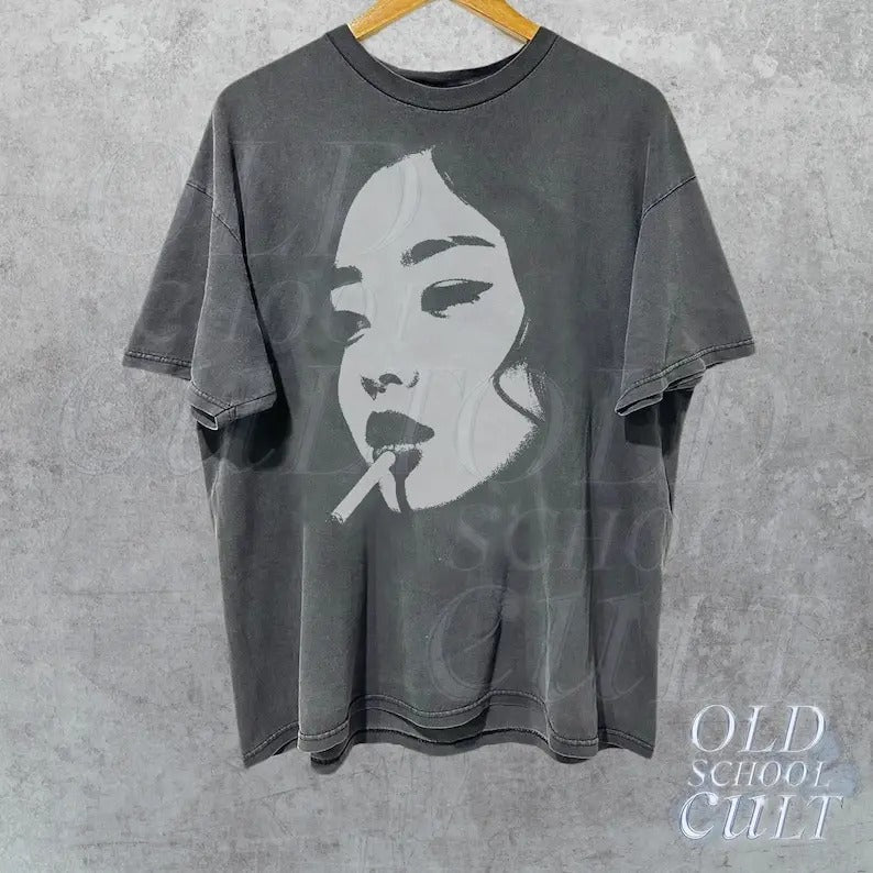 Blondie Y2k Vintage 90s Shirt Cute Soft Distressed Washed Y2k Shirt Gothic Baggy Shirt Gothic T-Shirts