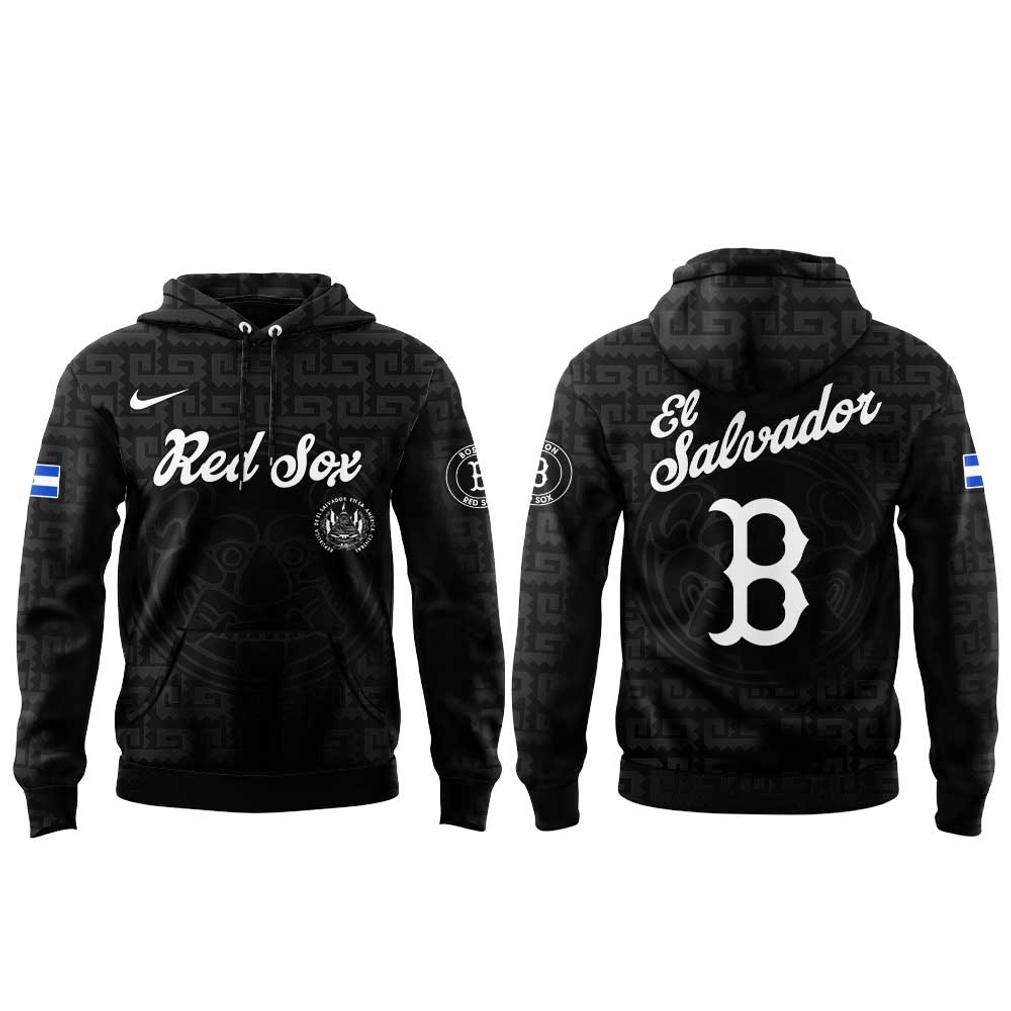 Boston Red Sox El Salvadoran Heritage Night 2026 Black Hoodie