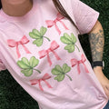 Bows & Four Leaf Clovers Lucky T-Shirts