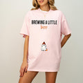 Brewing Little Boo Halloween Pregnancy Announcement Shirt Halloween Maternity Funny Mom Be Spooky Baby Shower Pregnant Wife Teestyle{N002}2 T-Shirts