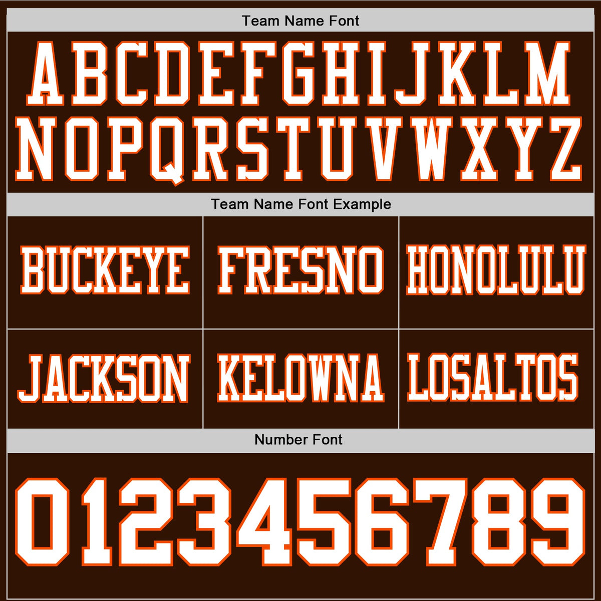 Custom Brown White-Orange Authentic Football Jersey