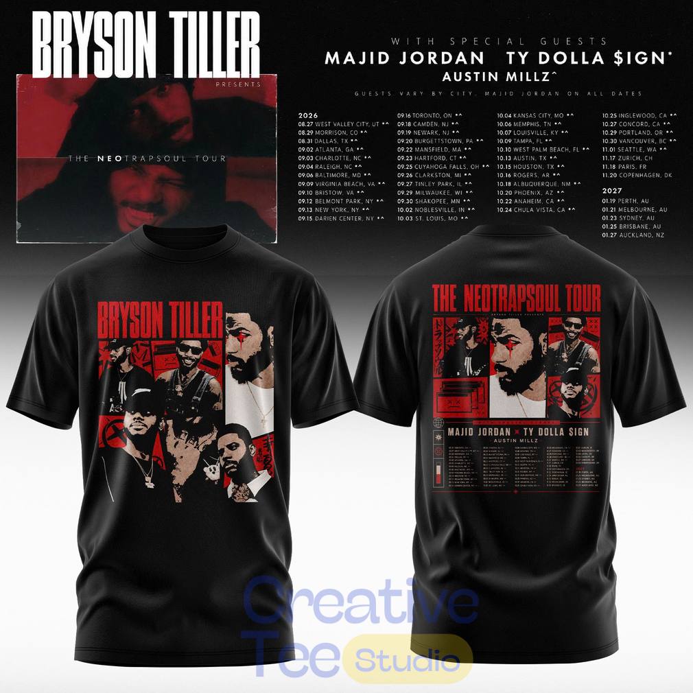 Bryson Tiller – The Neo Trapsoul Tour 2026 T-Shirt
