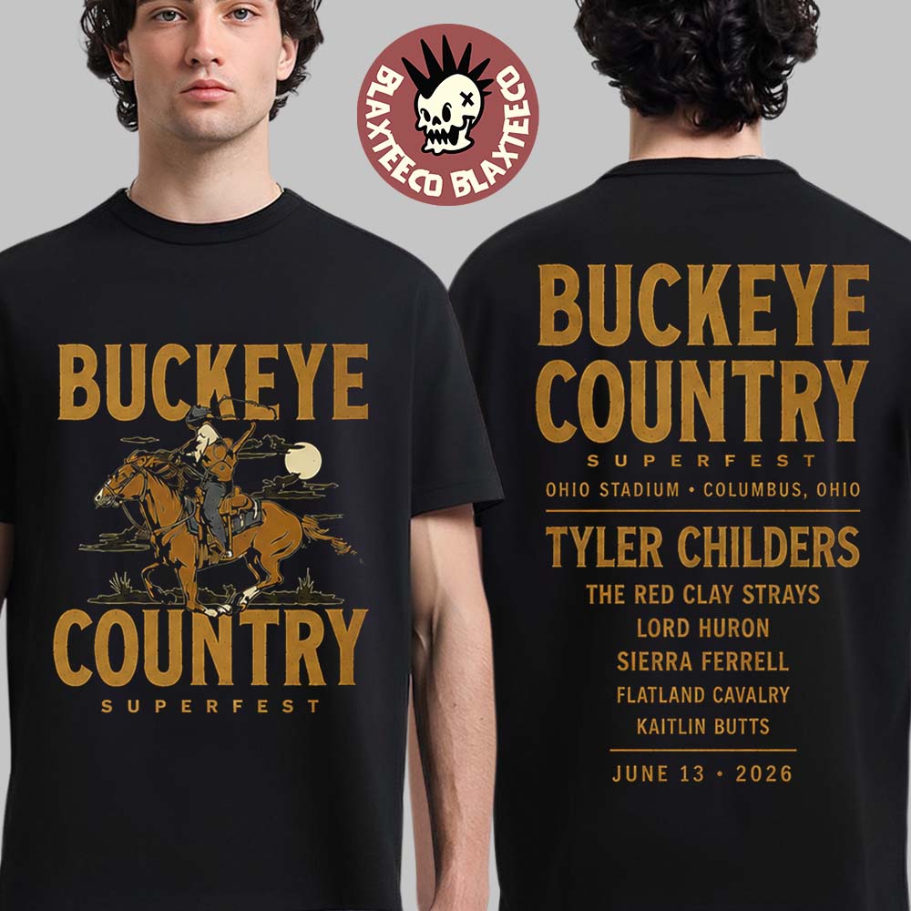 Buckeye Country Superfest 2026 Exclusive Merchandise In Columbus Ohio At Ohio Stadium On June 13 2026 The Cowboy T-Shirt