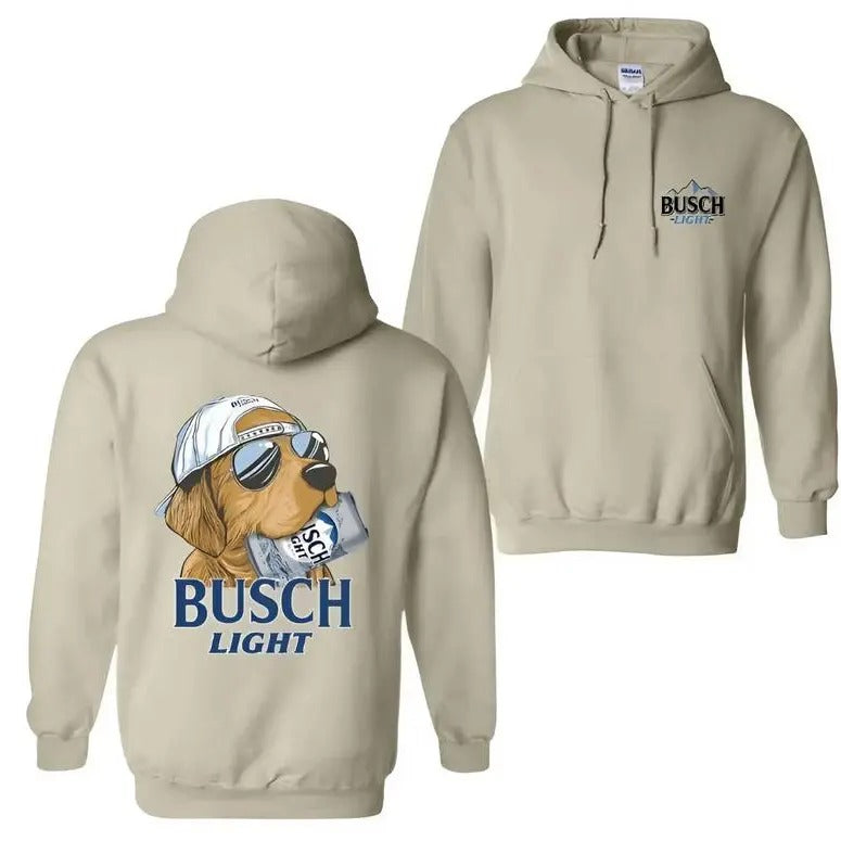 Buscch Light Huting Dog Outdoors Beer Hunting Season Full Colors T-Shirts