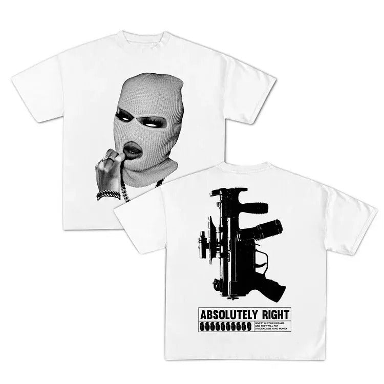 CASUAL ABSOLUTELY RIGHT GRAPHICS STREETWEAR S 4XL T-Shirts
