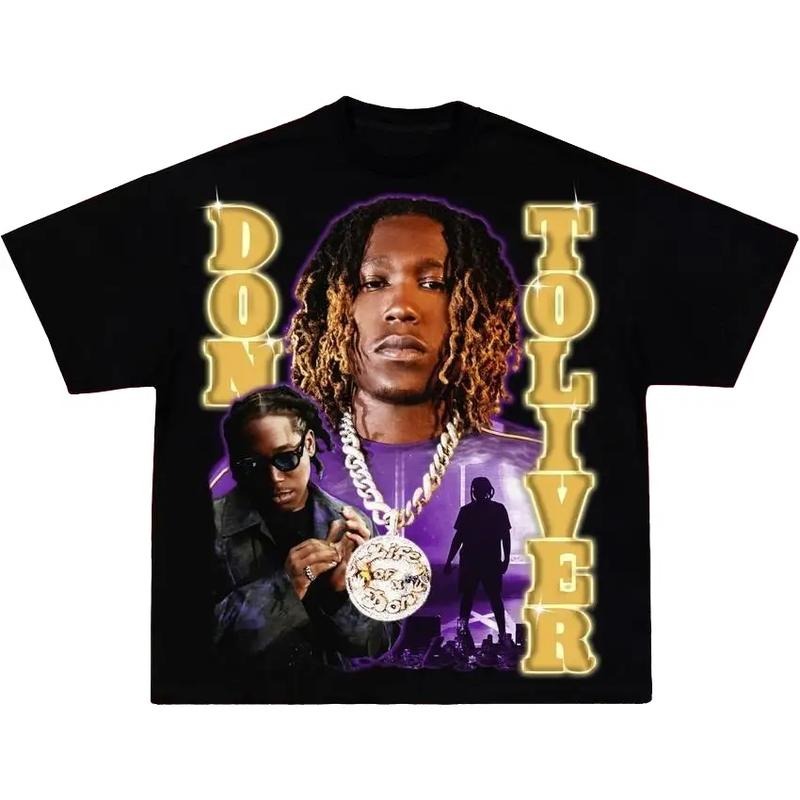 Camiseta Vintage Don Toliver SP 2023 Double Side T-Shirts