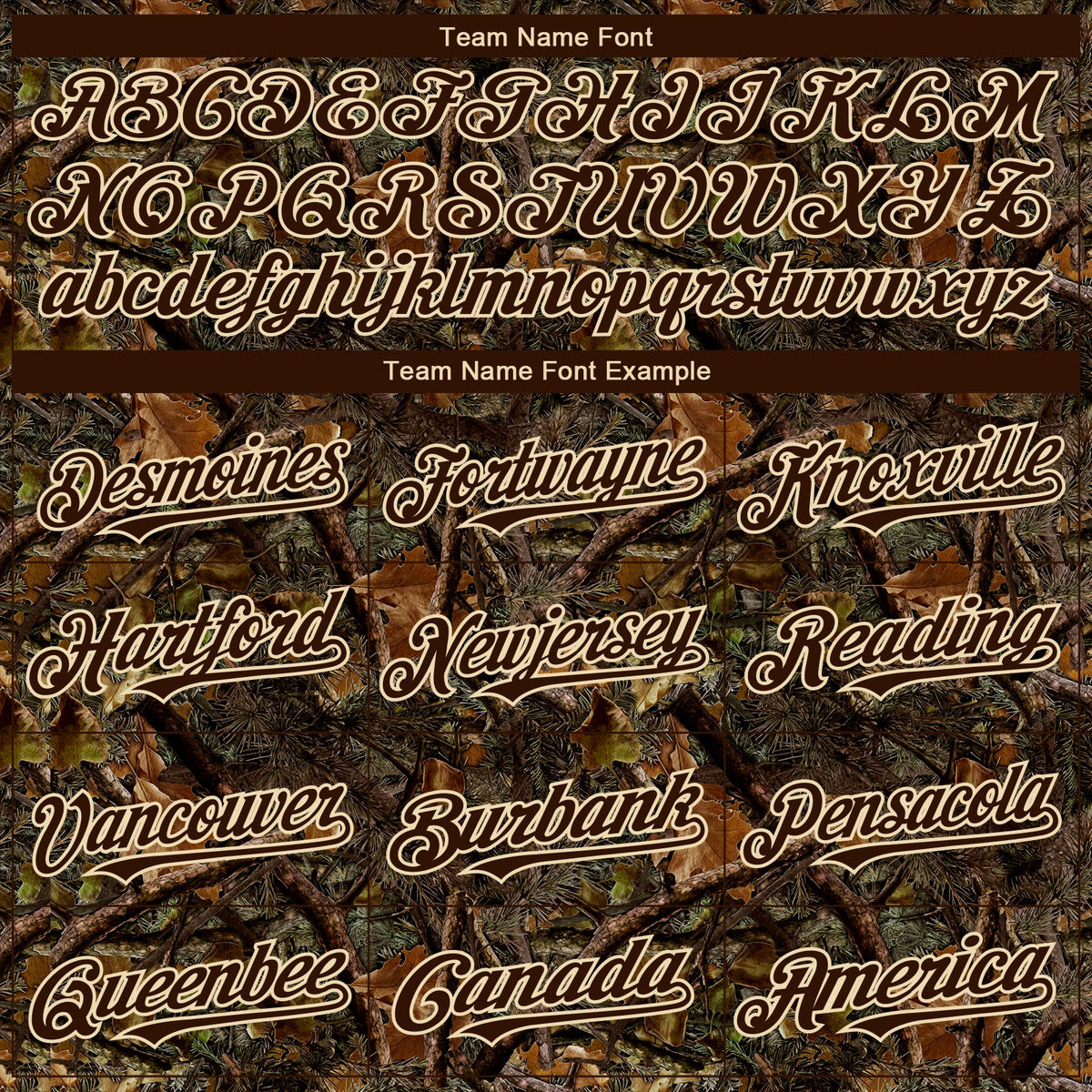 Custom Camo Brown-Cream 3D Woodland Camo Authentic Salute To Service Baseball Jersey