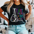 Cancer Awareness Ribbon Cancer Survivor Shirt Cancer Support Cancer Warrior Fight Cancer All Colors Boxing Shirt T-Shirts