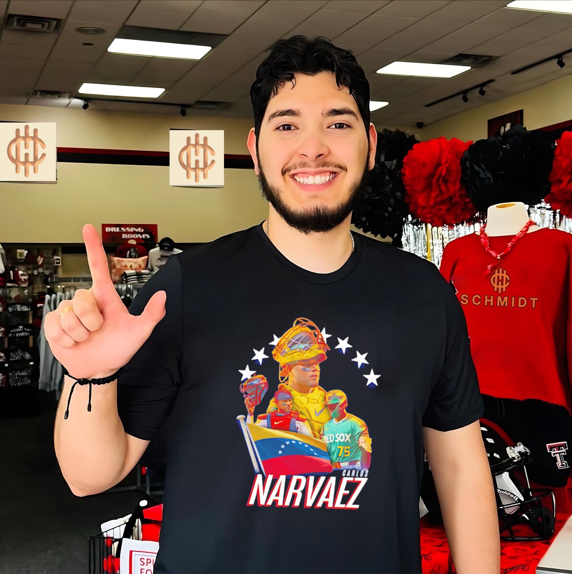 Carlos Narvaez Boston Red Sox Venezuela Baseball Catcher shirt