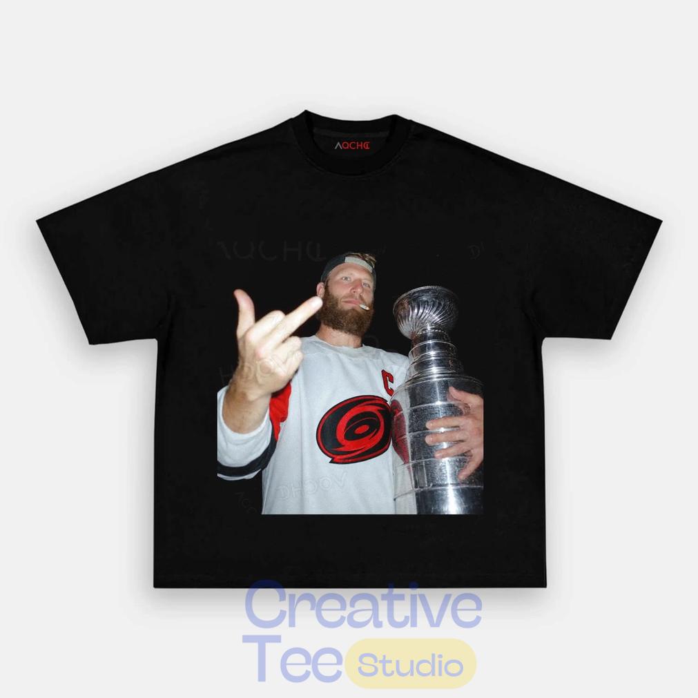 Carolina Hurricanes John Scott 11 Champion Middle Finger T-Shirt