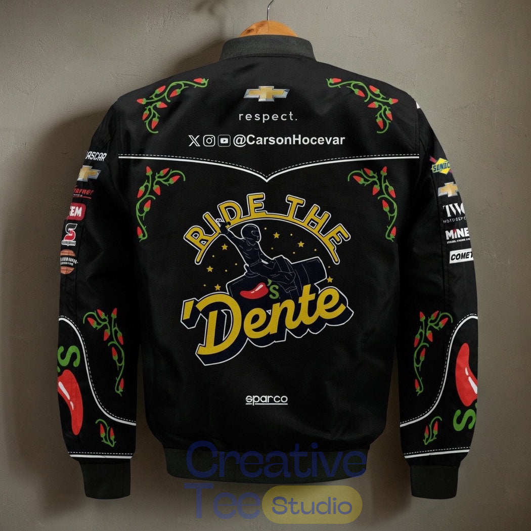 Carson Hocevar Chili’s “Ride The ‘Dente” NASCAR Special Bomber Jacket