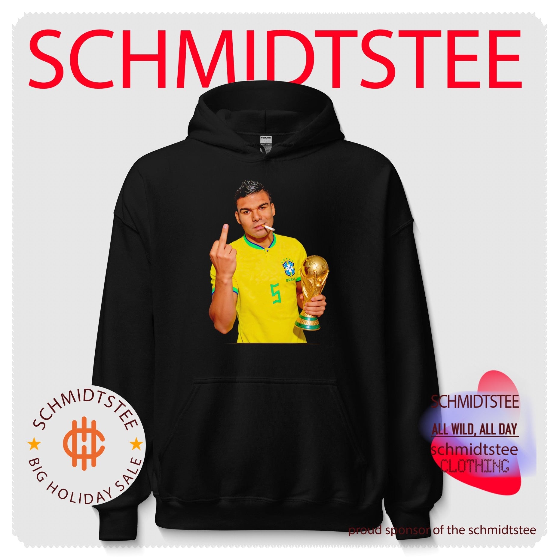 Casemiro Brazil National Team World Cup Champion Smoking shirt