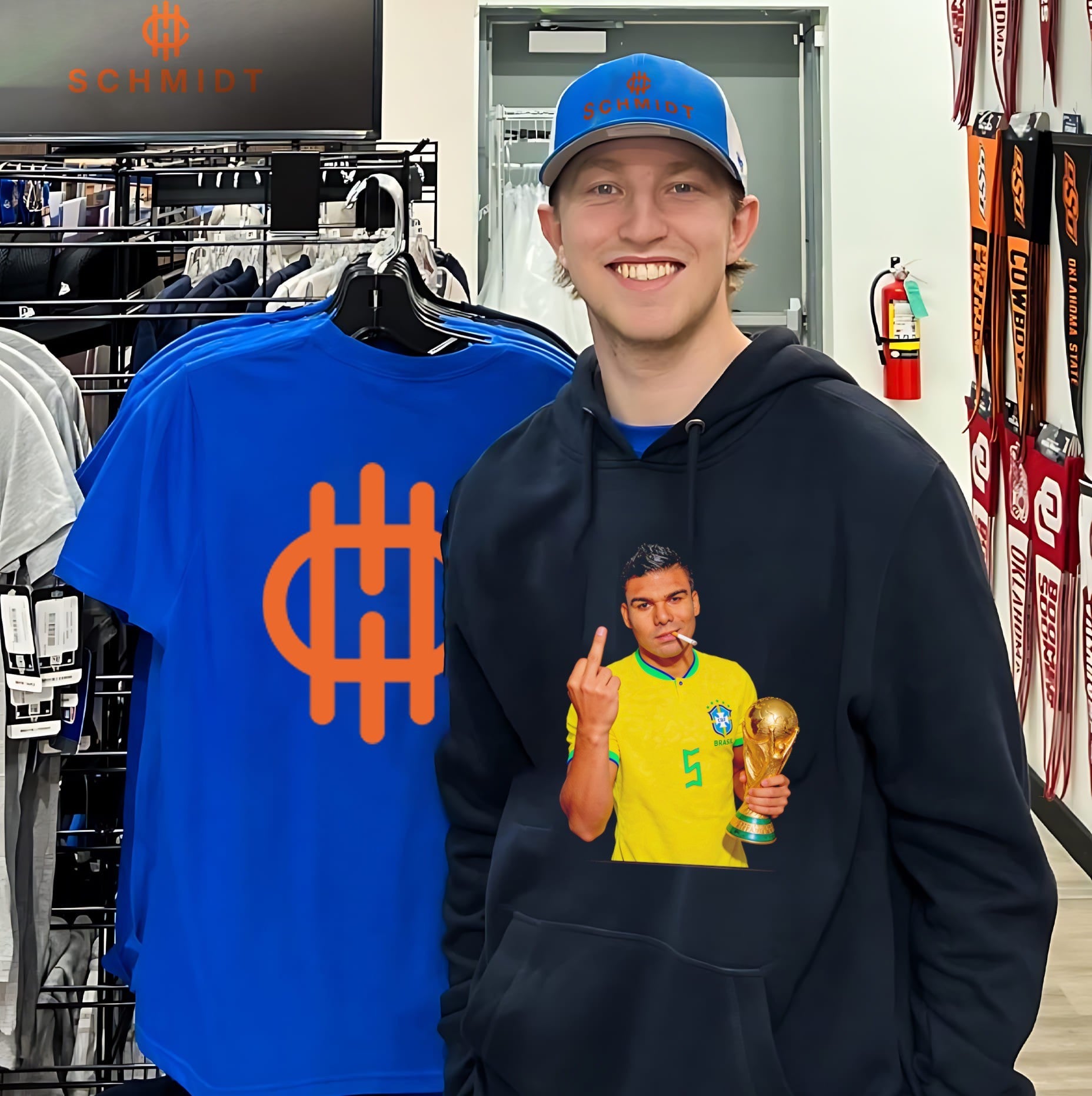 Casemiro Brazil National Team World Cup Champion Smoking shirt