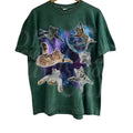 Cats Floating Galaxy Vintage 90s Retro Funny Cat Funny Cat Meme Shirt Kitten Lovers Trippy Shirt T-Shirts