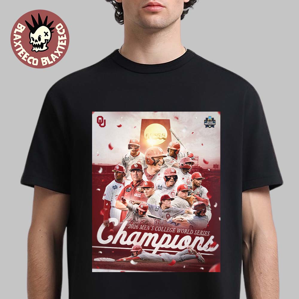 Celebrate Oklahoma Sooners Baseball 2026 NCAA Men’s College World Series National Champions T-Shirt