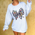 Checkered Bow Top T-Shirts