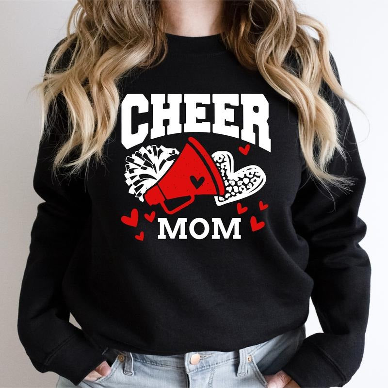 Cheer Mom Cheerleader Sport Team Support Mama Cheerleading Coach Mother T-Shirts