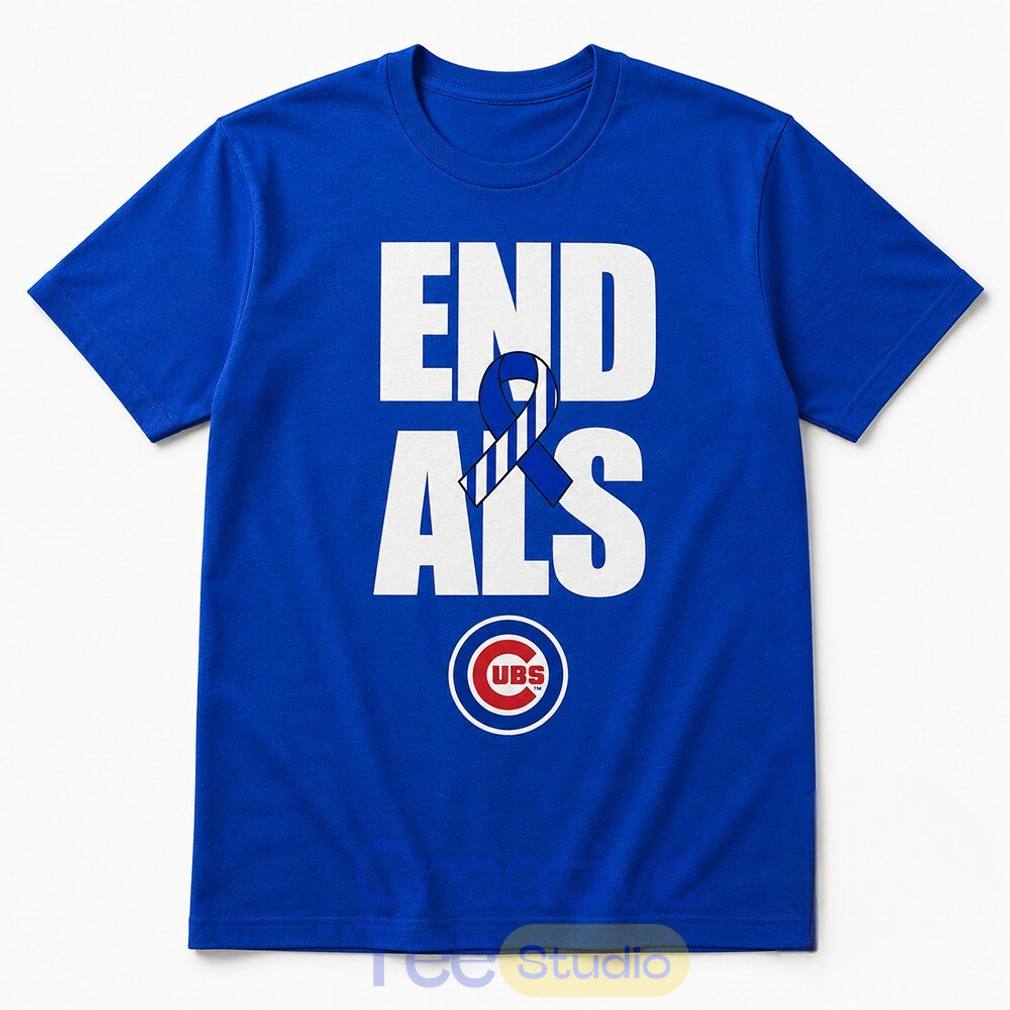 Chicago Cubs Nico Hoerner End ALS Awareness T-Shirt