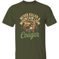 Choked Cougar Hilarious Mountain Lion Quote Streetwear Everyday Casual T-Shirts