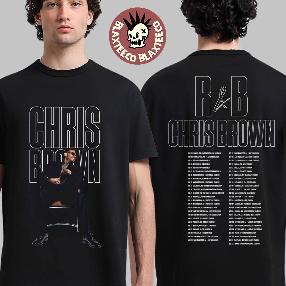 Chris Brown R&B Tour 2026 Series Headliner T-Shirt