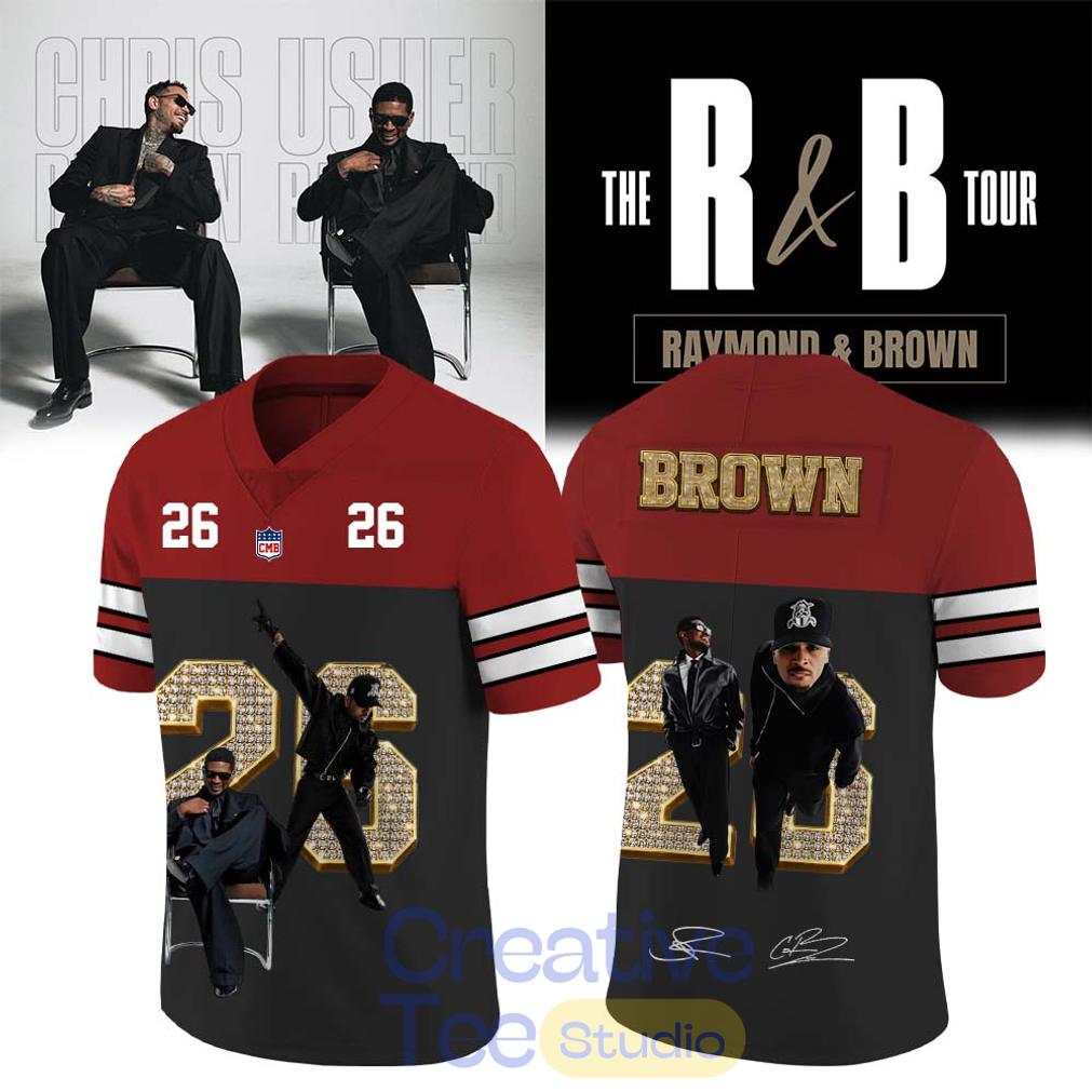 Chris Brown R&B Tour Special Football Jersey