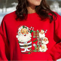 Santa Coffee Ho Ho Ho Shirt Merry Santa Claus Latte Coffee Friend Family Xmas Matching T-Shirts