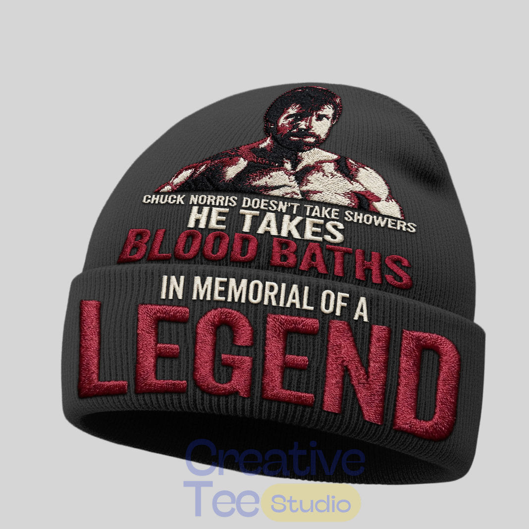 Chuck Norris “Legend Never Die” Beanie