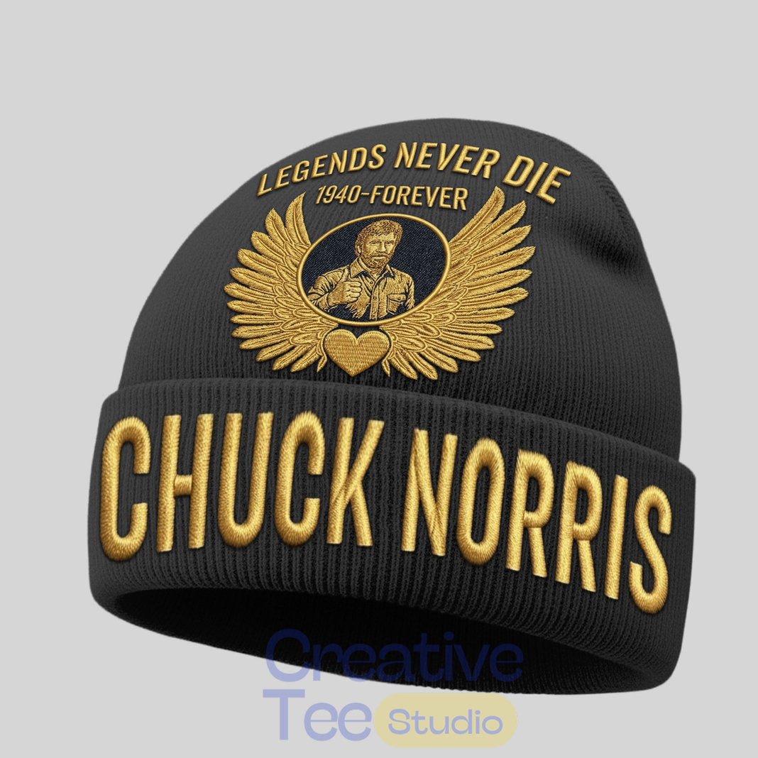 Chuck Norris “Legend Never Die” Beanie