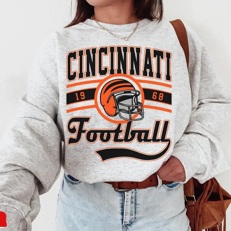 Cincinnati Football Cincinnati Cincinnati Game Day Cincinnati Fan Sunday Football Game Day Basic Cute Street Streetwear Underwear Trending Casual Simple T-Shirts