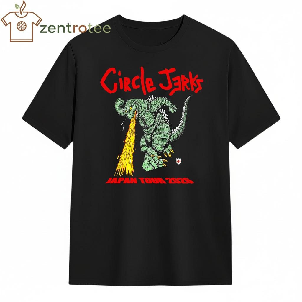 Circle Jerks Japan Tour 2026 Godzilla tee