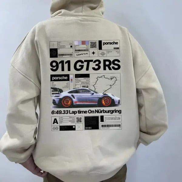 Classic Porsche 911 GT3 RS Menswear Street Racing Shirt Car Boyfriend Gildan T-Shirts