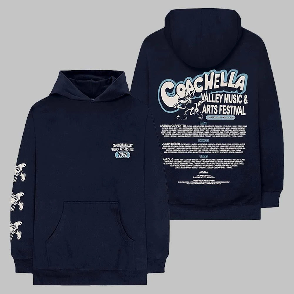 Coachella 2026 Merch In Indio California Desert Dog 2026 Lineup Amex Exclusive Hoodie