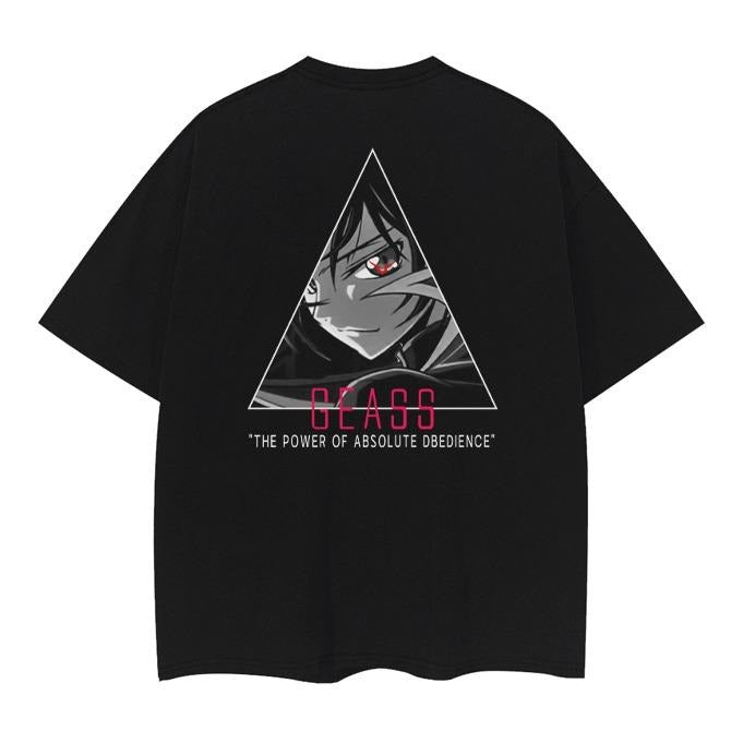 Code Geass "Lelouch" Vintage Anime 100% Cotton Original Top Streetwear Casual Menswear T-Shirts