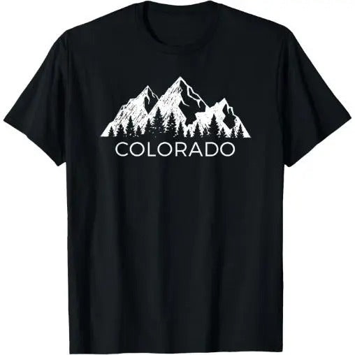 Colorado Cool Colorado Rocky Mountains Made USA T-Shirts